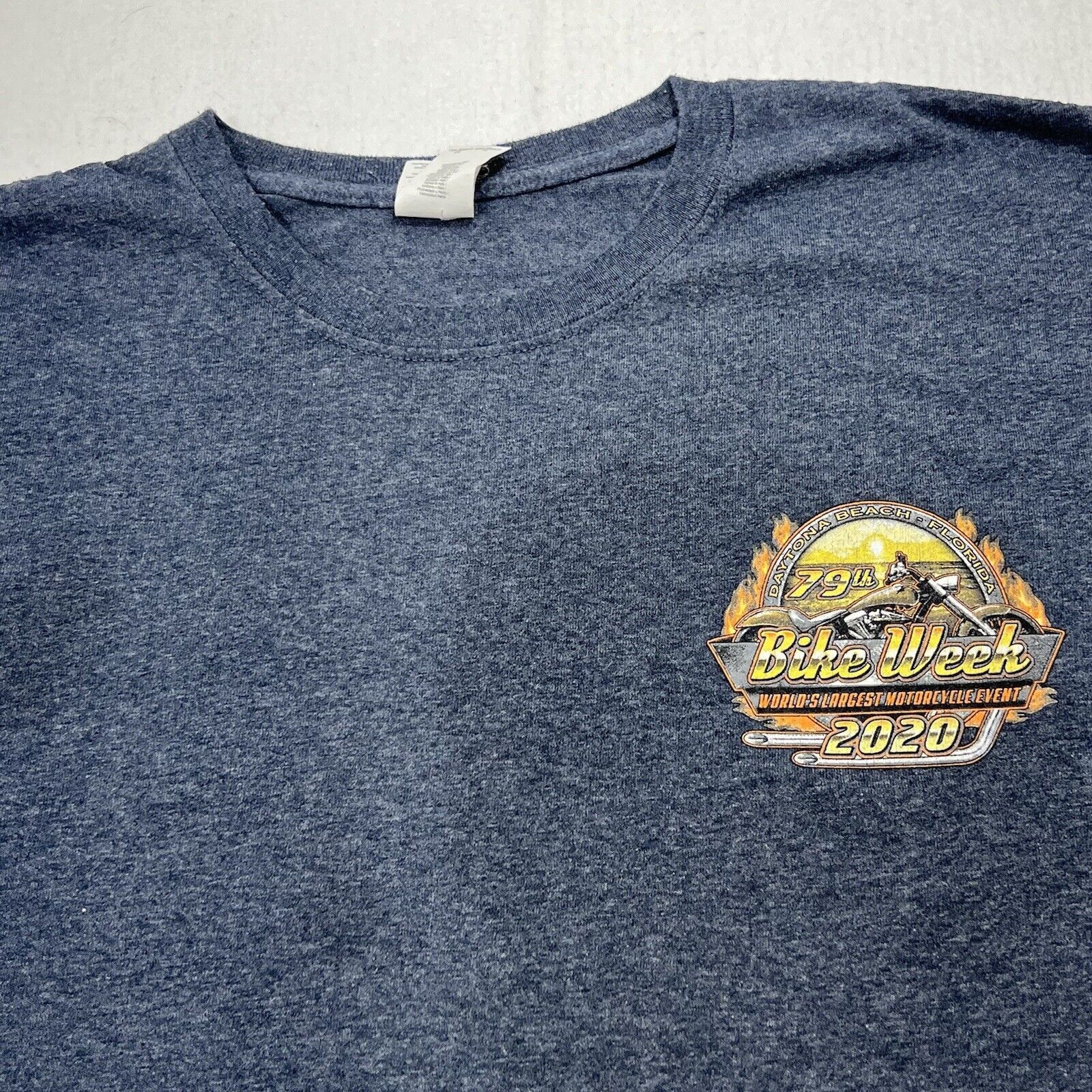 Gildan Daytona Beach Bike Week 2020 XL 79th Annual Graphic T Shirt Size US XL / EU 56 / 4 - 5 Thumbnail