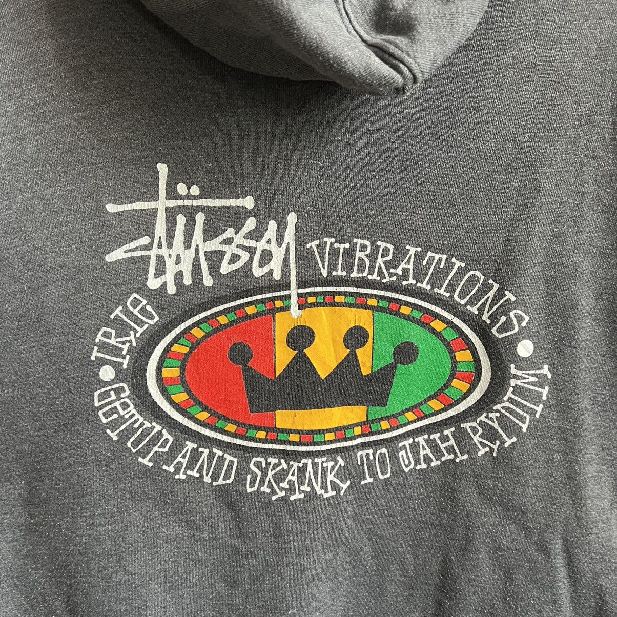 Stussy Vintage 80's Stussy Rasta Crown Big Logo Hoodie Size US M / EU 48-50 / 2 - 4 Thumbnail