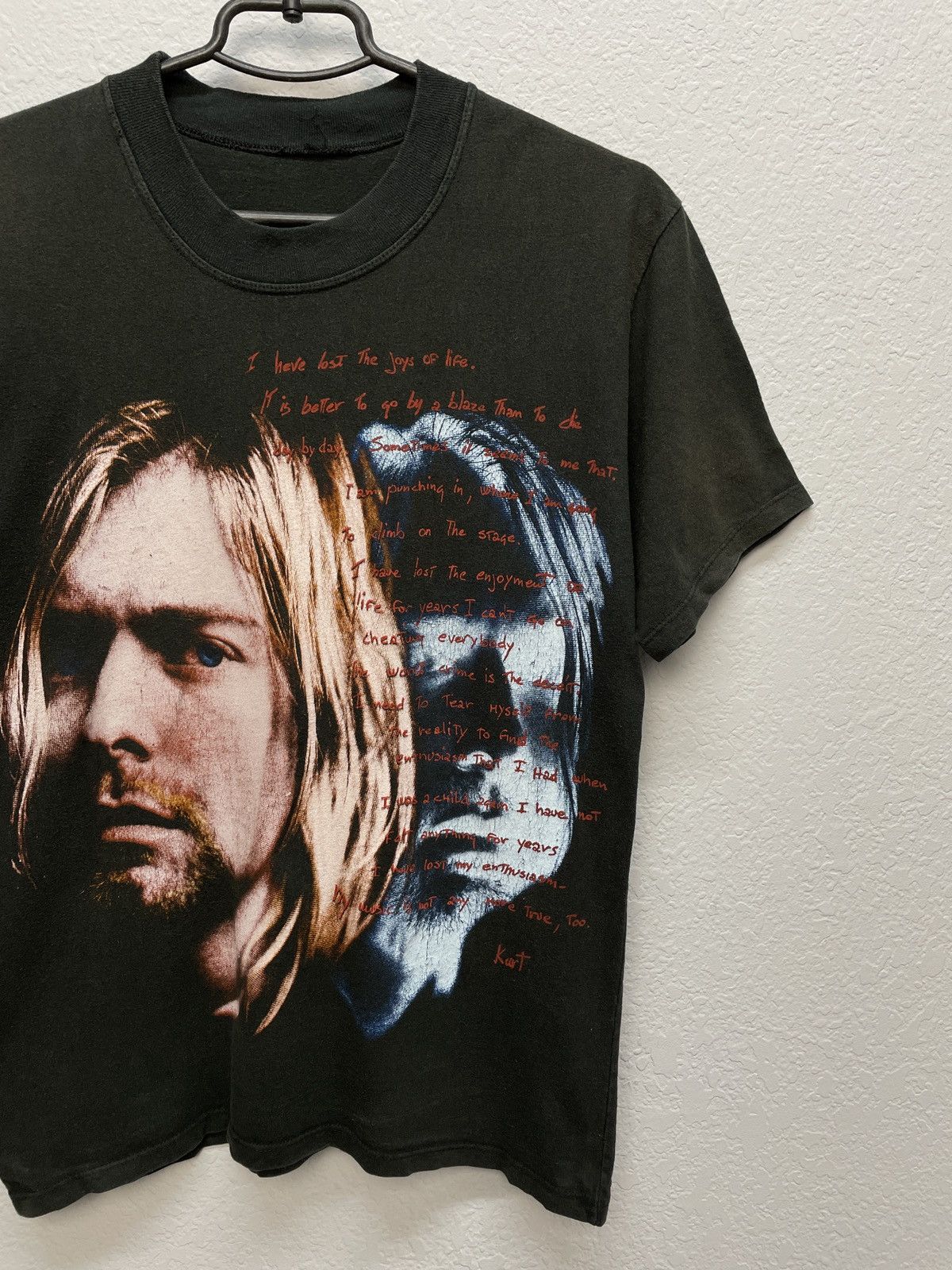 Band Tees Vintage 90s Nirvana Kurt Cobain Death Note Tee Band T-shirt Size US S / EU 44-46 / 1 - 1 Thumbnail