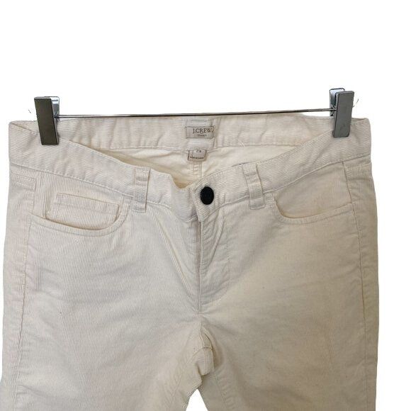 J.Crew J.Crew Factory Ivory Corduroy Pants Size 27" / US 4 / IT 40 - 3 Thumbnail