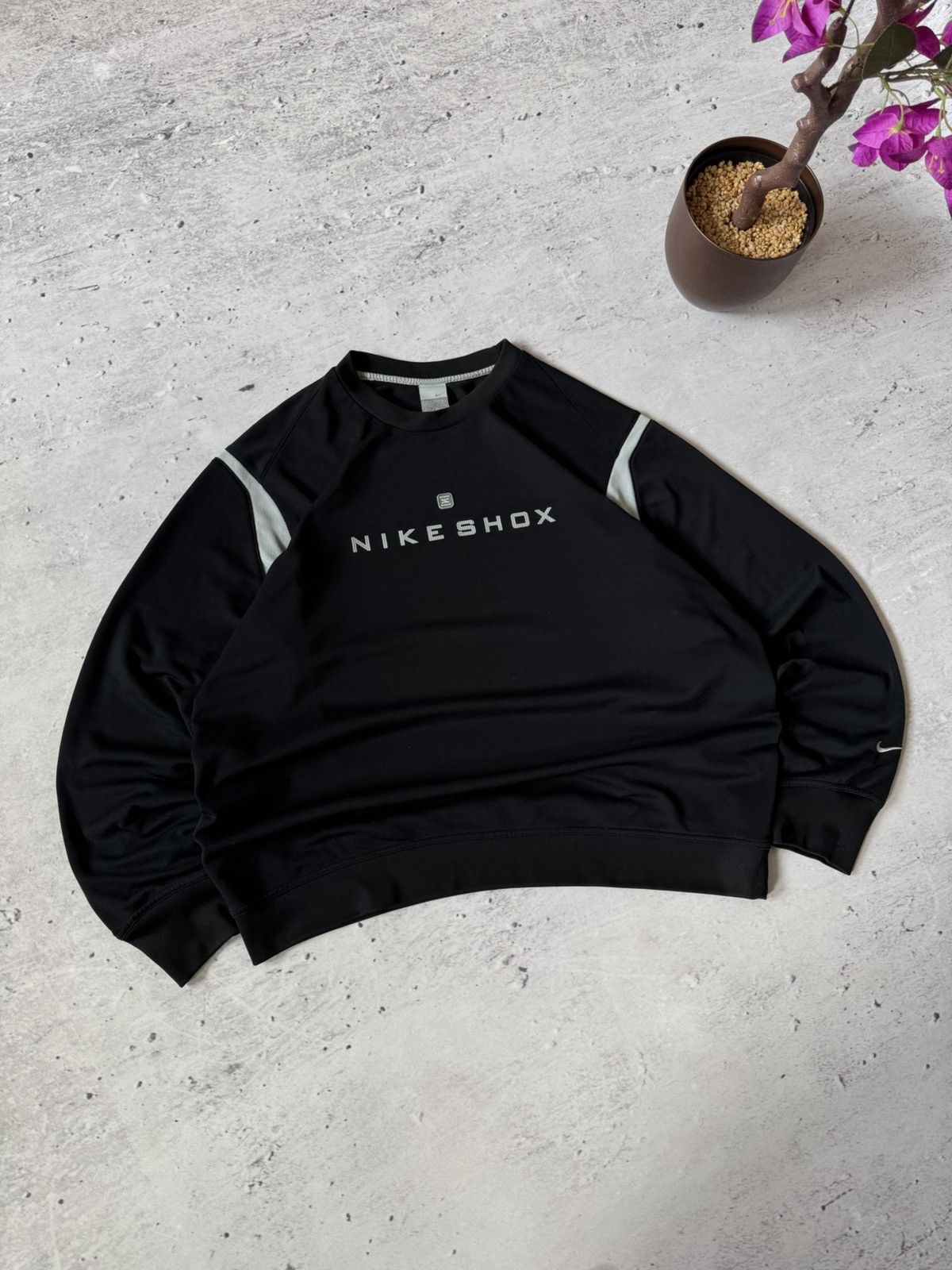 Nike × Vintage NIKE SHOX VINTAGE y2k OVERSIZE BAGGY SWEATSHIRT CENTER LOGO Size US XL / EU 56 / 4 - 1 Thumbnail