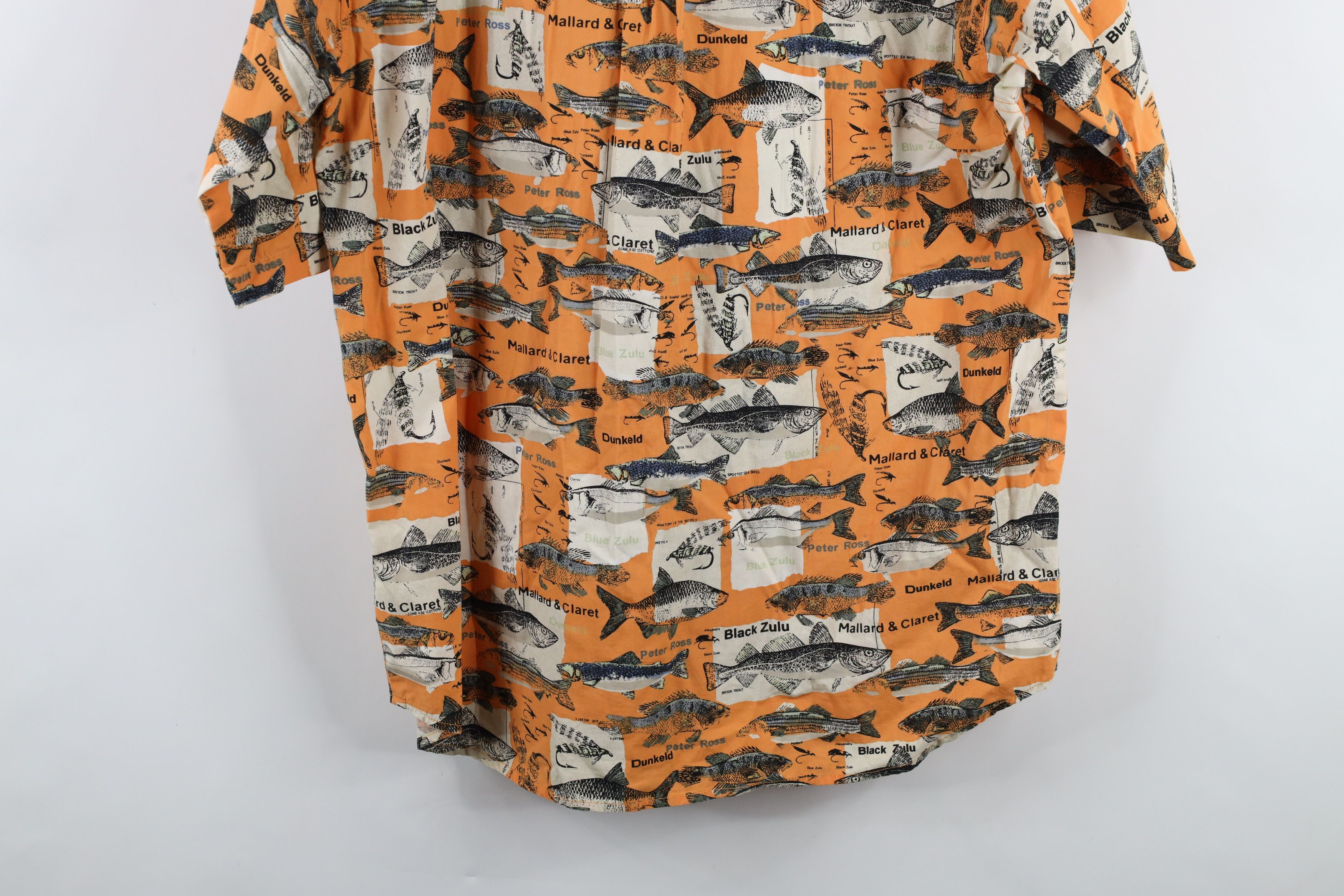 Columbia × Vintage Vintage 90s Columbia Over Print Short Sleeve Button Shirt Size US L / EU 52-54 / 3 - 12 Thumbnail