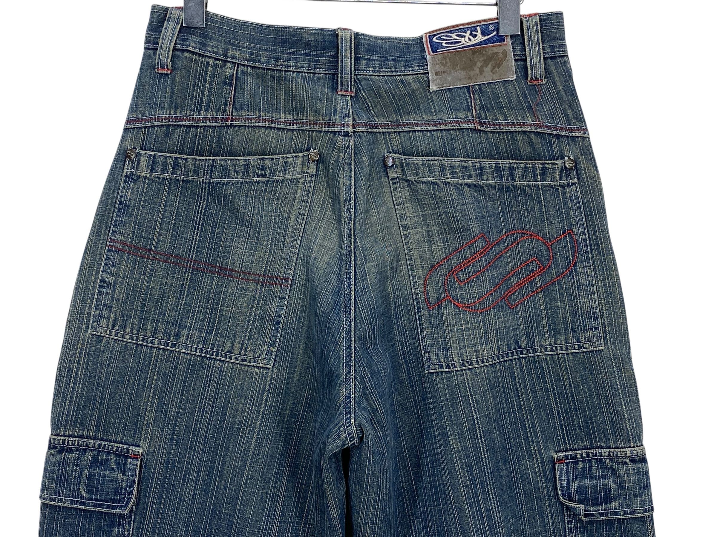Japanese Brand Soul USA Denim Vintage Baggy Loose Hip Hop Jeans Size US 30 / EU 46 - 5 Thumbnail