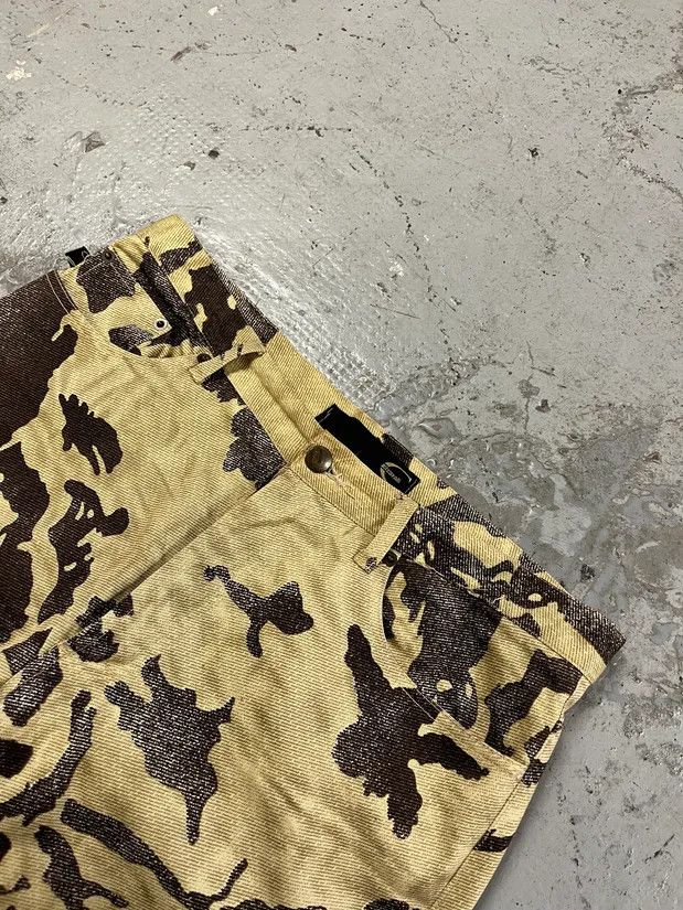 Just Cavalli AW2001 Cavalli Crow Camo Beige & Black Pants Size US 31 - 6 Thumbnail