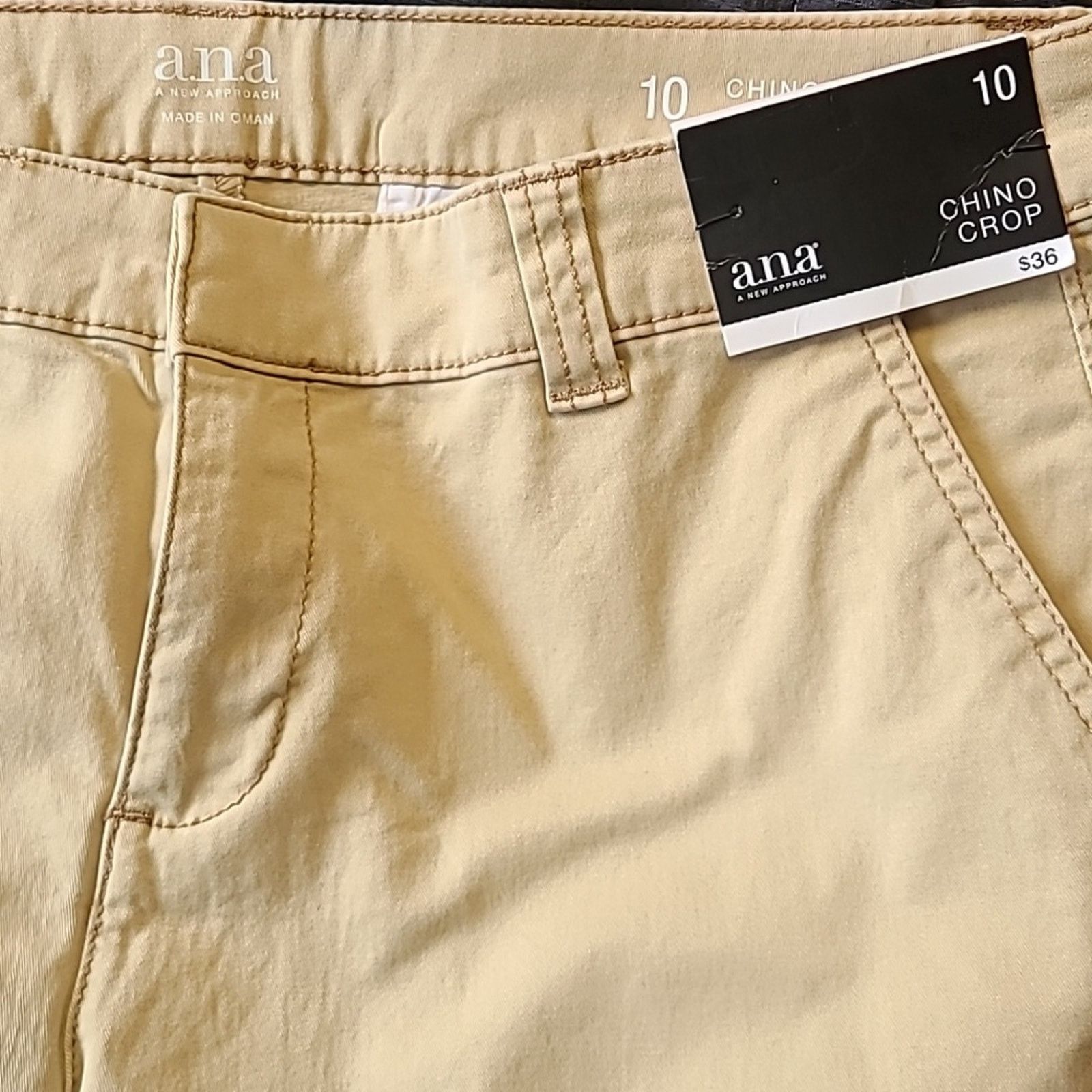 Other NEW women's size 10 chino pants ankle short khaki trouser Size 32" / US 10 / IT 46 - 4 Thumbnail
