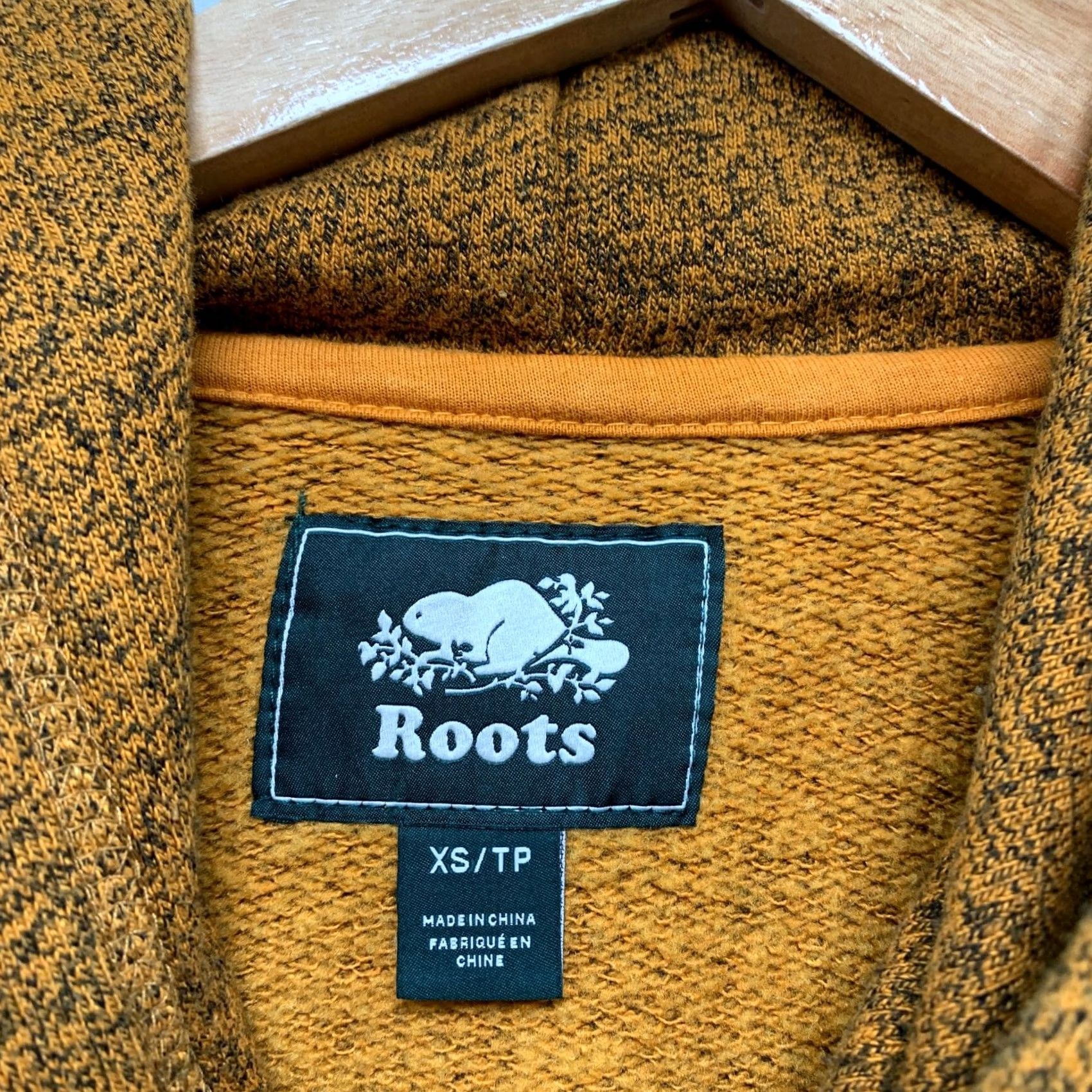 Roots Roots Hoodie Mens XS Brown Hazelnut Velvet Graphic Outdoor Kanga Sweatshirt Pullover Winter 10s Mens Size US XS / EU 42 / 0 - 4 Thumbnail