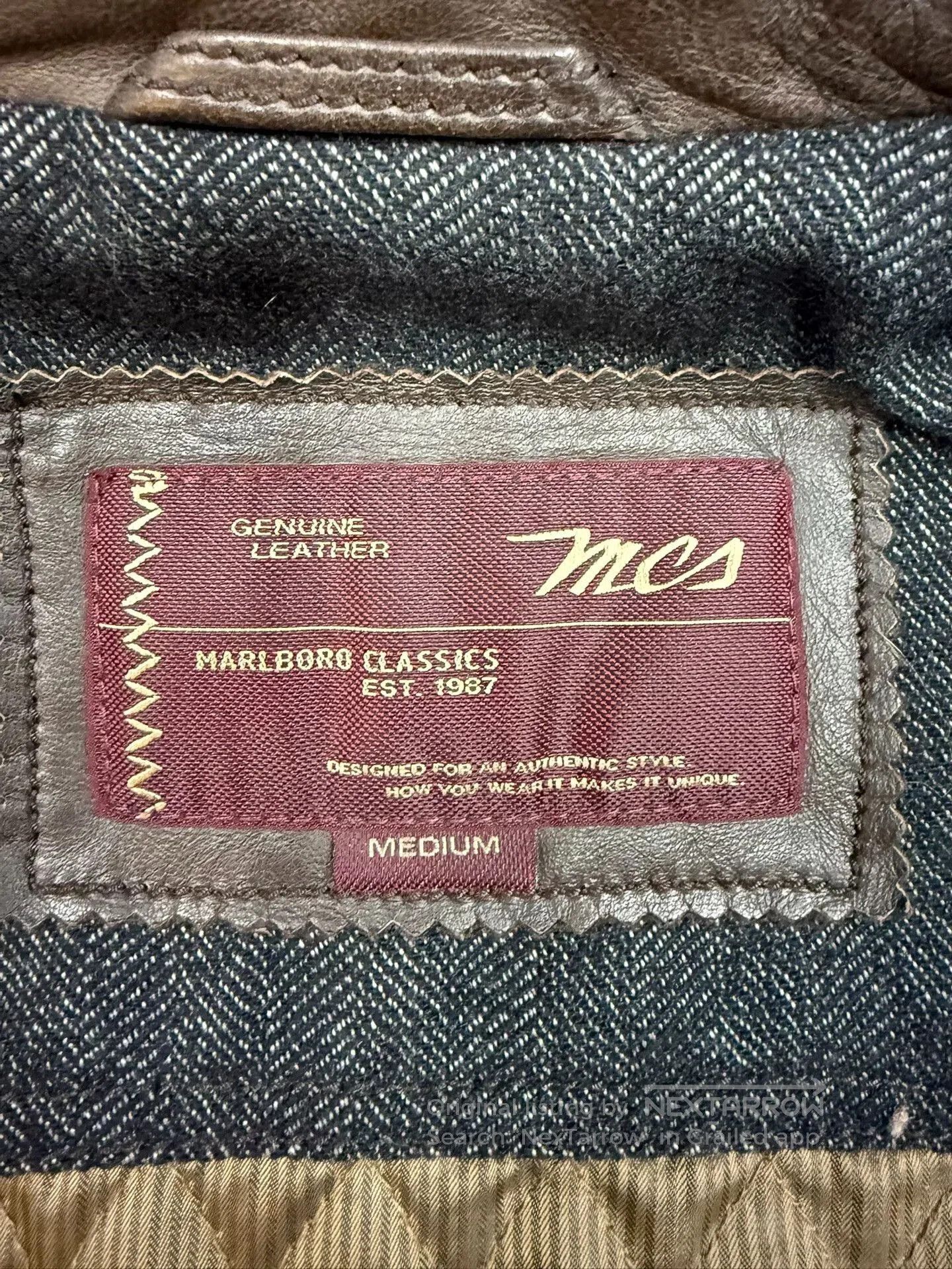 Vintage Genuine Leather M65 Style Jacket for Men. Size US M / EU 48-50 / 2 - 4 Thumbnail