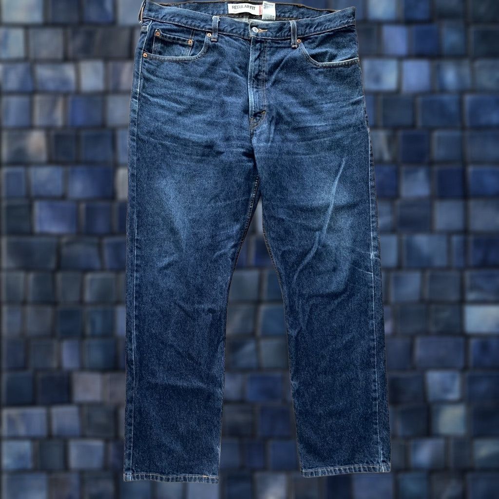 Levi's Levi's 505 Jeans Regular Mens Pants 40x32 Denim Straight Leg Regular Fit Y2K Retro Blue Cotton Denim 5-Pocket Mens Regular Jeans Size US 40 / EU 56 - 1 Thumbnail