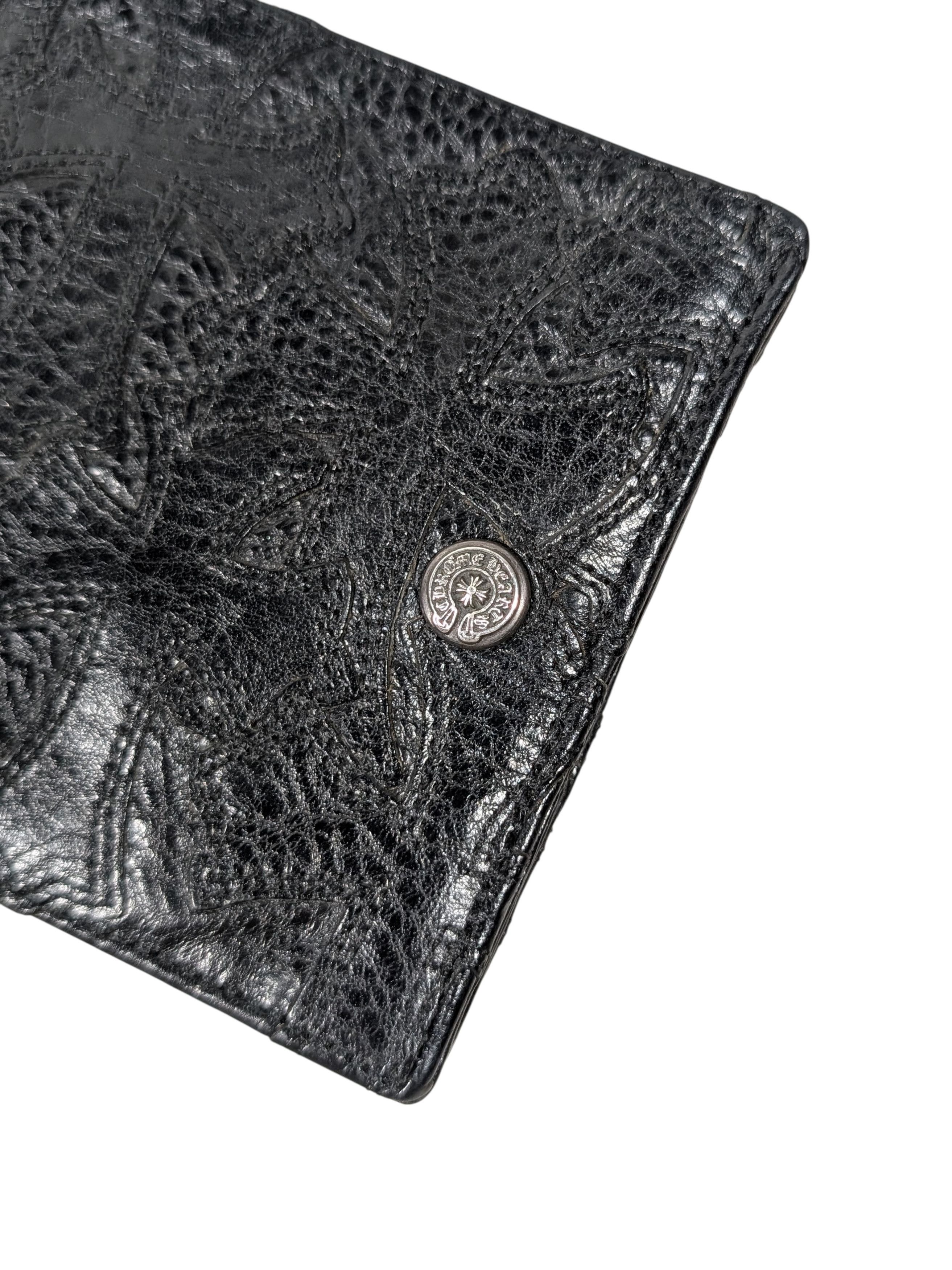 Chrome Hearts Bifold Snap Wallet Cemetery Cross Patch Aint Nothing 2 Do Size ONE SIZE - 4 Thumbnail
