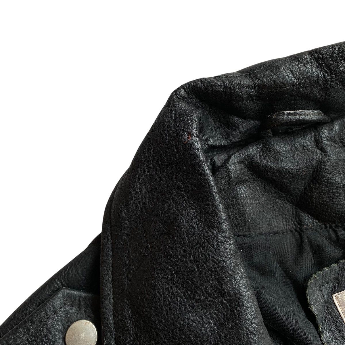 Genuine Leather × Japanese Brand BRANDO Bikers Leather Jacket Size US L / EU 52-54 / 3 - 7 Thumbnail
