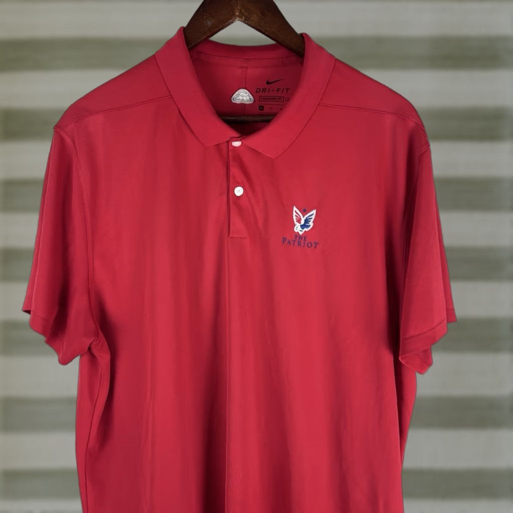 Nike Nike Dri-Fit Polo Shirt Men XL Red Golf The Patriot Folds of Honor Flaw Size US XL / EU 56 / 4 - 1 Thumbnail