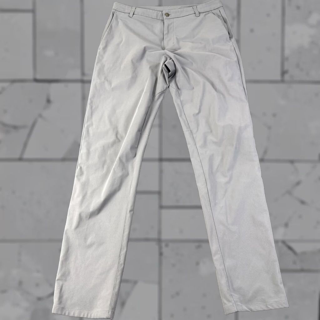 Lululemon Lululemon Mens Pants Gray Tech Stretch Performance Chino Golf 34 34x35 Tall Size US 34 / EU 50 - 1 Thumbnail