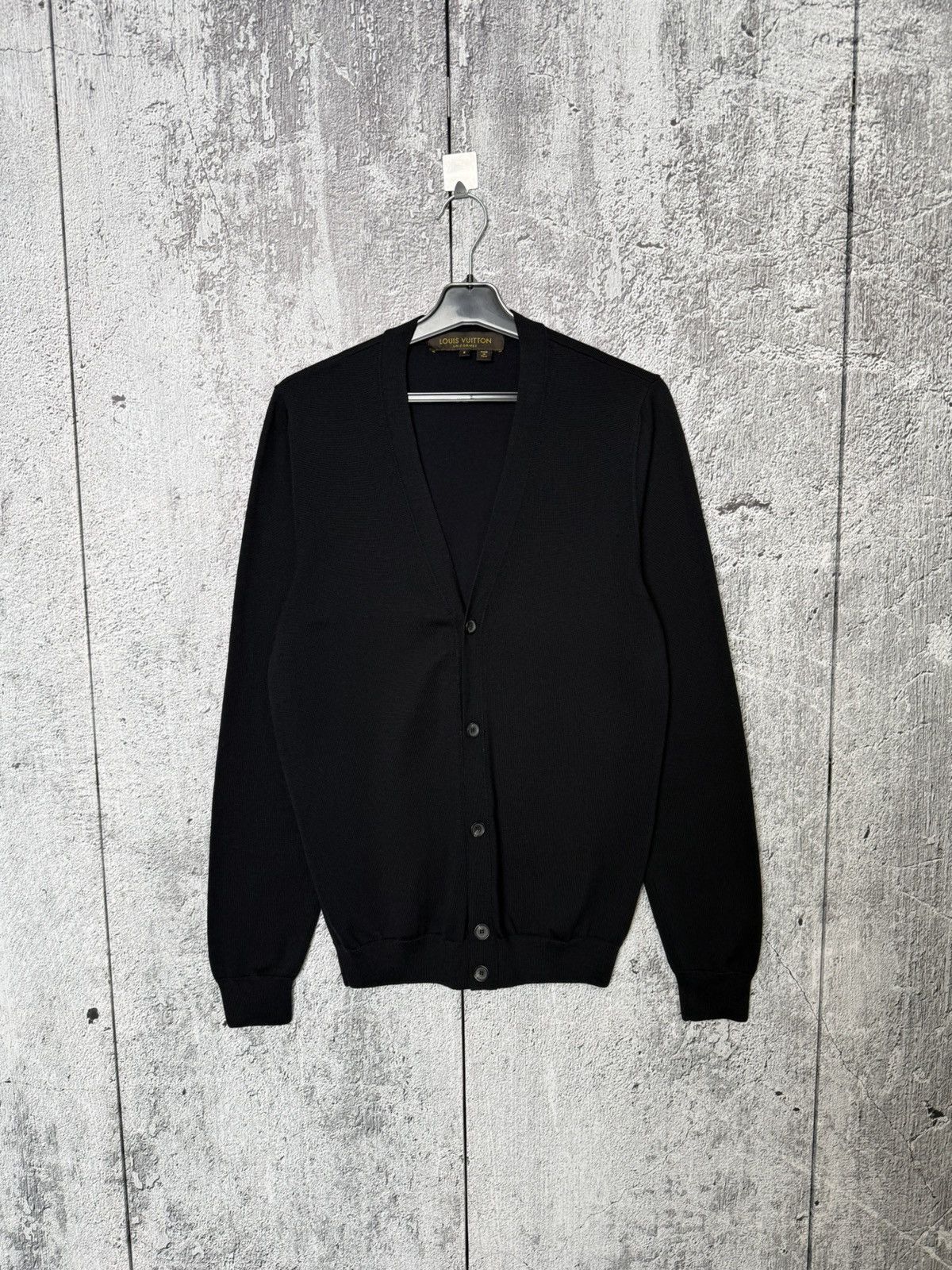Louis Vuitton Louis Vuitton's latest black NBA knit logo cardigan