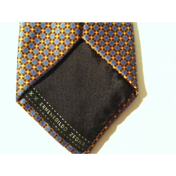 Ermenegildo Zegna ERMENEGILDO ZEGNA MENS NEW 100%SILK NECK TIE WIDTH: 3 3/8" Size ONE SIZE - 5 Thumbnail