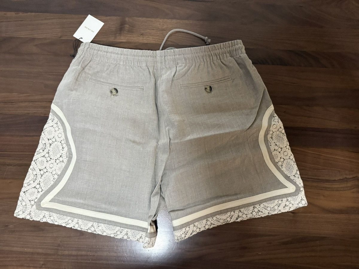 Aime Leon Dore Aime Leon Dore Lace Linen Basketball Short Bone White XL Size US 36 / EU 52 - 6 Thumbnail