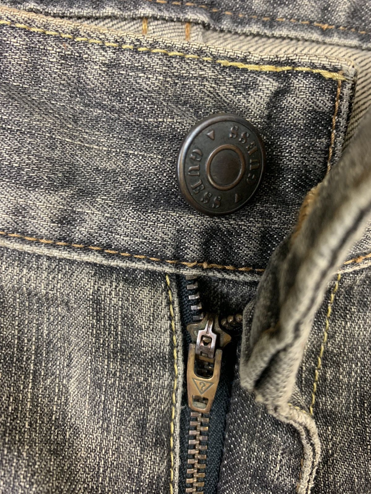 Guess Vintage Guess Custom Patchwork Distressed Denim Pants Size US 35 - 10 Thumbnail