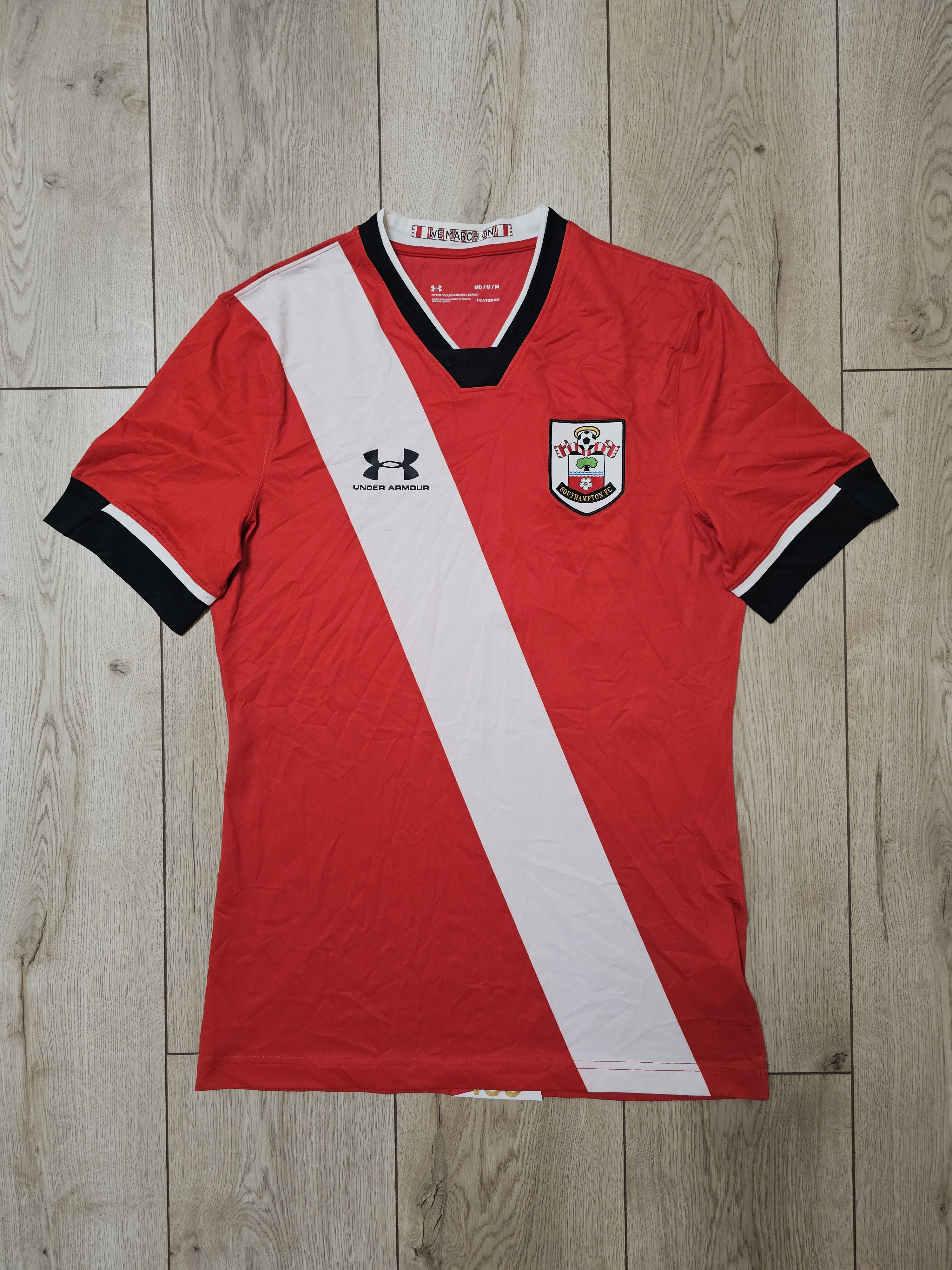 Under Armour SOUTHAMPTON 2020 2021 HOME FOOTBALL SHIRT SOCCER JERSEY Size US M / EU 48-50 / 2 - 1 Thumbnail