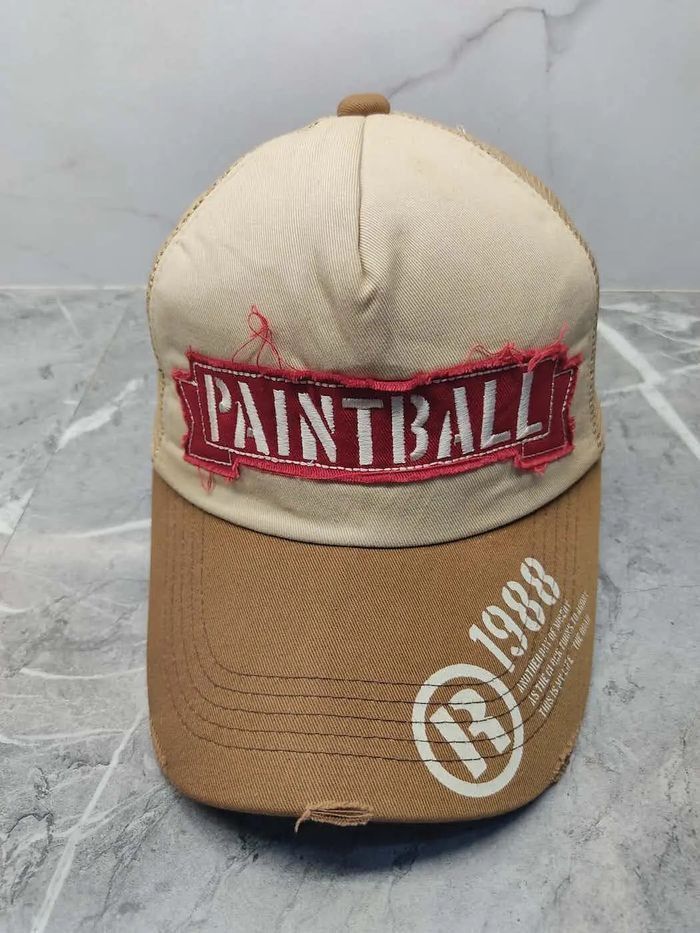 Vintage Vintage Paintball Distressed Style Trucker Hat Cap Size ONE SIZE - 2 Thumbnail