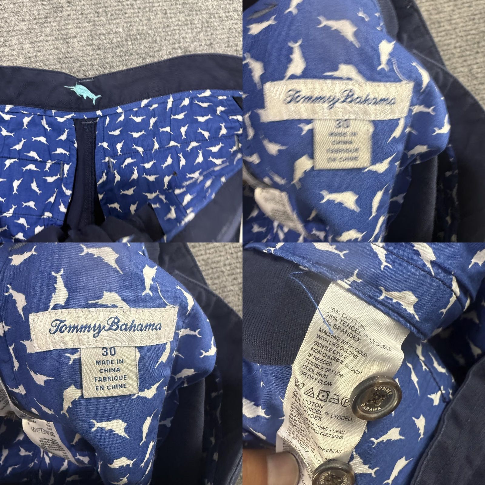 Tommy Bahama Tommy Bahama Cargo Shorts Mens 30 Ocean Deep Blue Key Isles New Casual Size US 30 / EU 46 - 8 Thumbnail