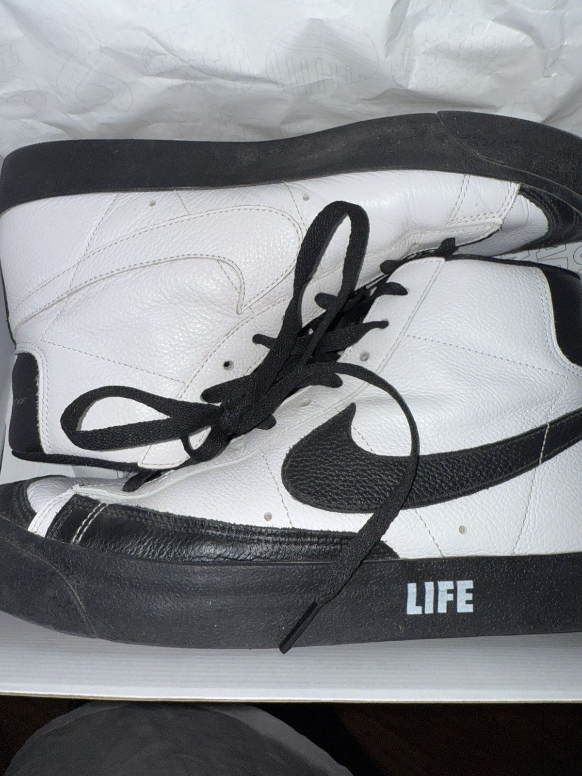 Nike Custom Nike Mid Blazers “Life n Death” Size US 11 / EU 44 - 9 Thumbnail