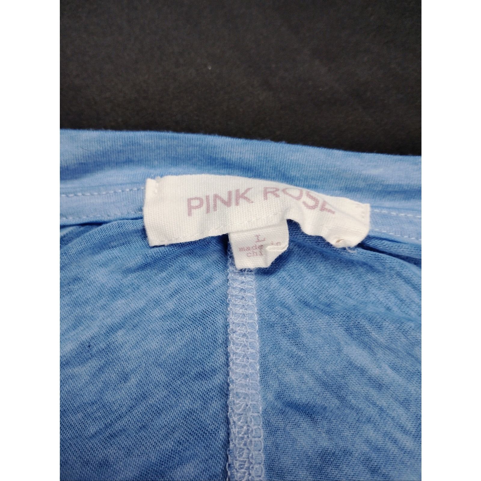 Pink Pink Rose Light Blue Oversized Crew Neck Crop Shirt Size L / US 10 / IT 46 - 5 Thumbnail