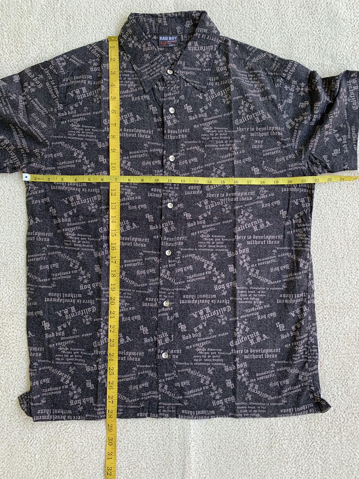 Beauty Beast × If Six Was Nine × Japanese Brand bad boy printed button shirt Size US L / EU 52-54 / 3 - 9 Thumbnail