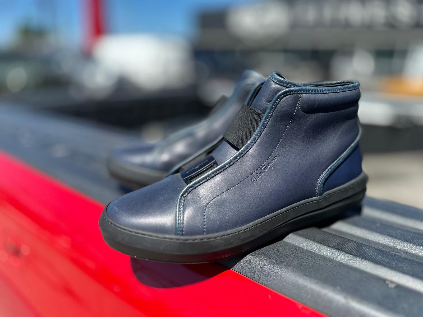 Salvatore Ferragamo Salvatore Ferragamo blue leather shoes Size US 8.5 / EU 41-42 - 2 Thumbnail