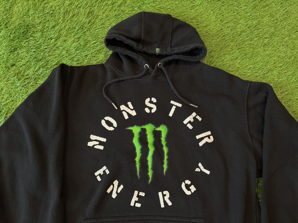 Other Monster Energy Hoodie Black Pocket Y2K Grunge Skater 2000s Size US XL / EU 56 / 4 - 2 Thumbnail