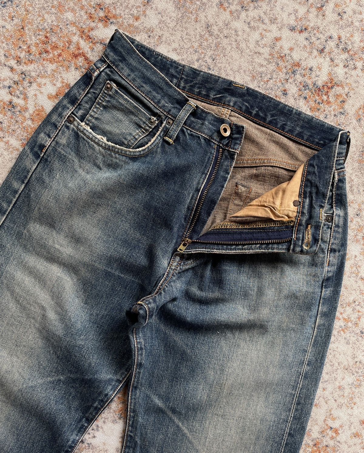 Edwin ED EDWIN MUDWASH SELVEDGE MADE IN JAPAN Size US 27 - 4 Thumbnail
