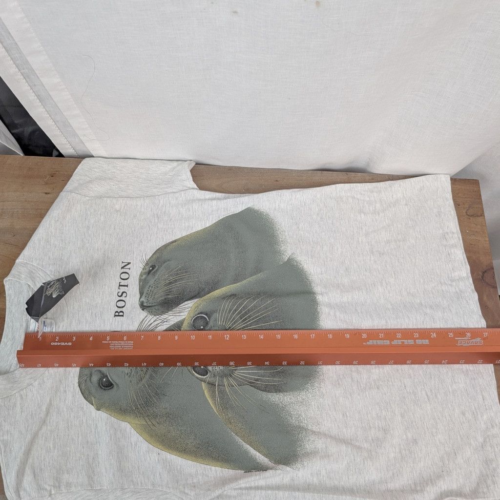 Hanes Now Old Stock Boston Aquarium Sea Lions USA Made T-Shirt M Size US M / EU 48-50 / 2 - 3 Thumbnail