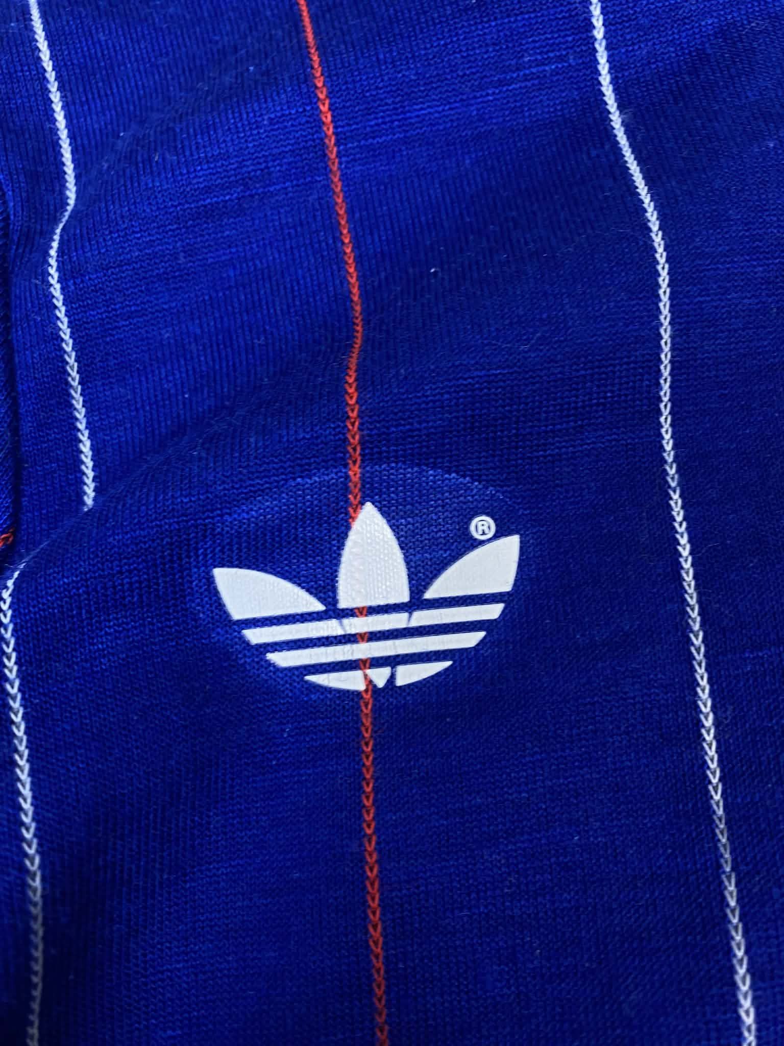 Adidas Vintage Adidas France Blue Jersey Soccer 1980s Longsleeve Size US S / EU 44-46 / 1 - 9 Thumbnail