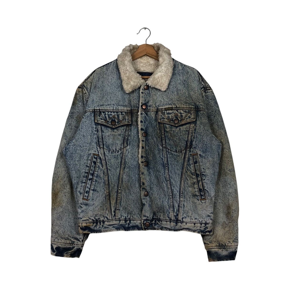 Japanese Brand × Vintage 📌Vintage Trucker Denim Jacket Wrangler American Cowboys Size US M / EU 48-50 / 2 - 2 Thumbnail