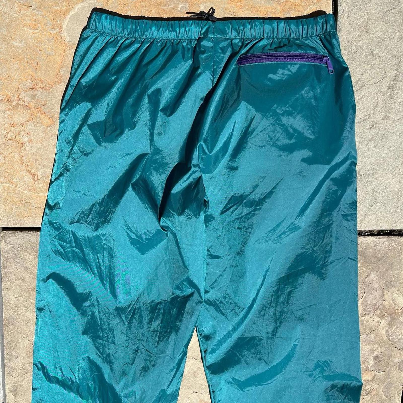 Other Y2K Turquoise + Purple Trim Gorpcore Rain Pants Size US 34 / EU 50 - 8 Thumbnail