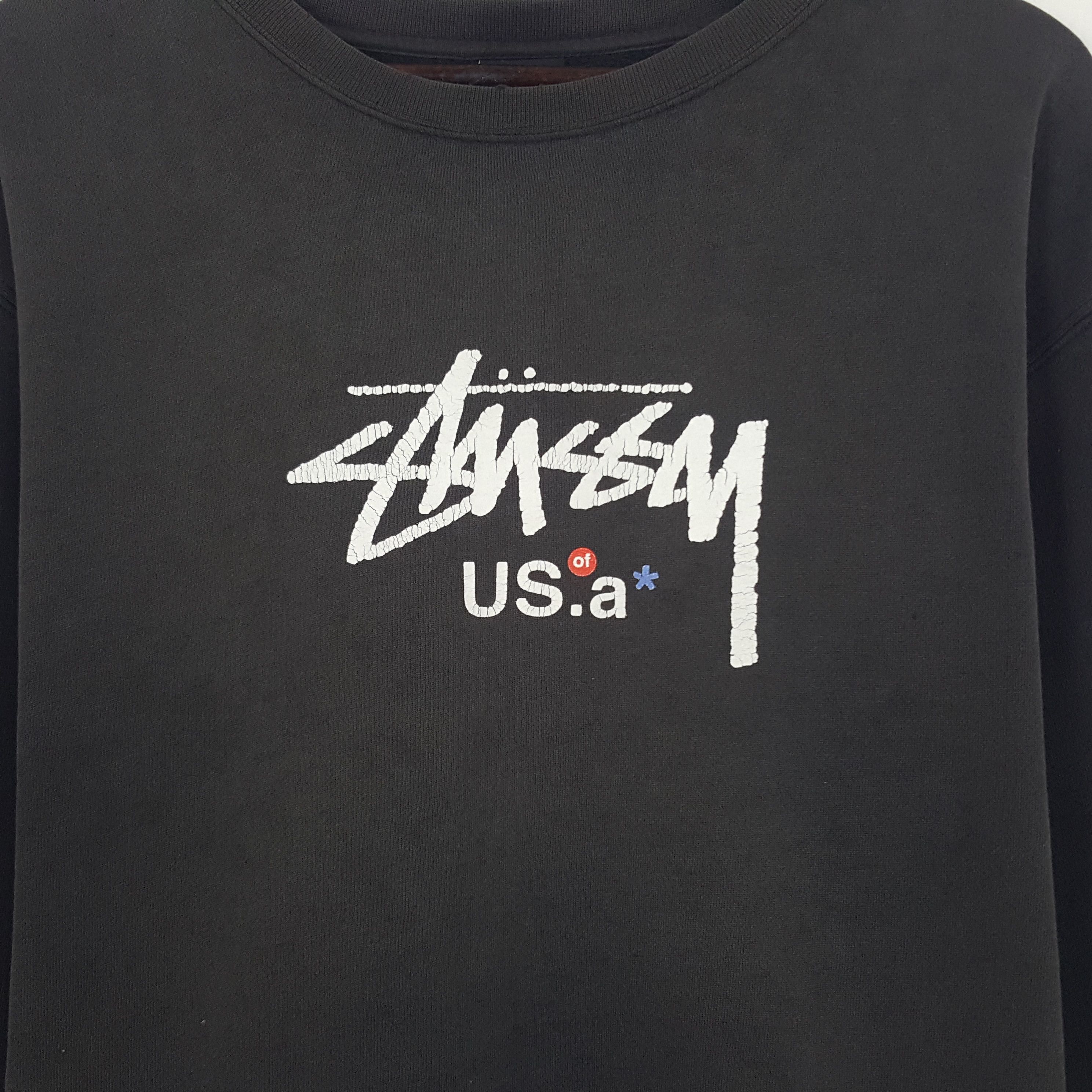 Stussy × Vintage Vintage Stussy USA Sweatshirt Size US XL / EU 56 / 4 - 2 Thumbnail