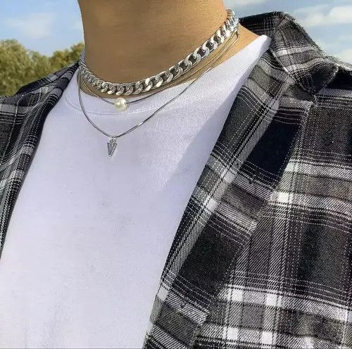 Jewelry Silver Color Layer Color 3 Layer Necklace Size ONE SIZE - 1 Thumbnail