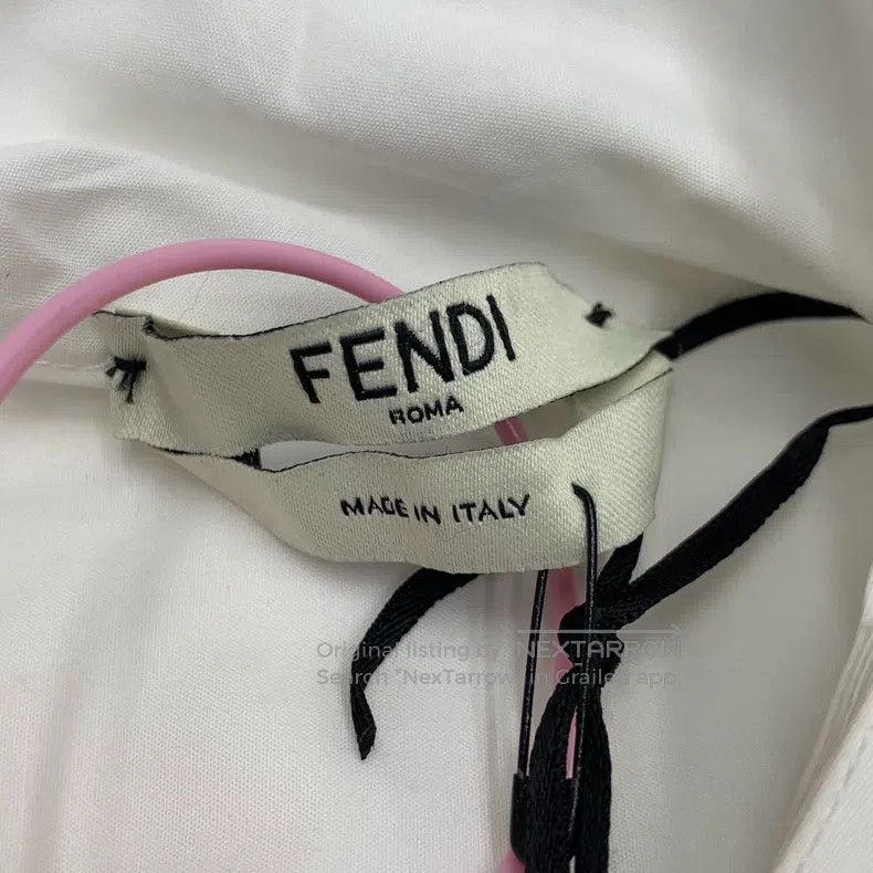 Other Fendi White Shirt, Pure Cotton Fabric, Double Side Big Poc Size S / US 4 / IT 40 - 4 Thumbnail