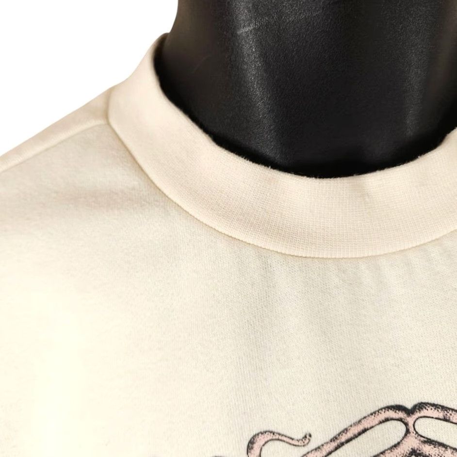 Vans VANS Off The Wall Sweatshirt Womens Size S OVERSIZED Ivory Cotton Blend Crew Neck Pullover Size S / US 4 / IT 40 - 7 Thumbnail