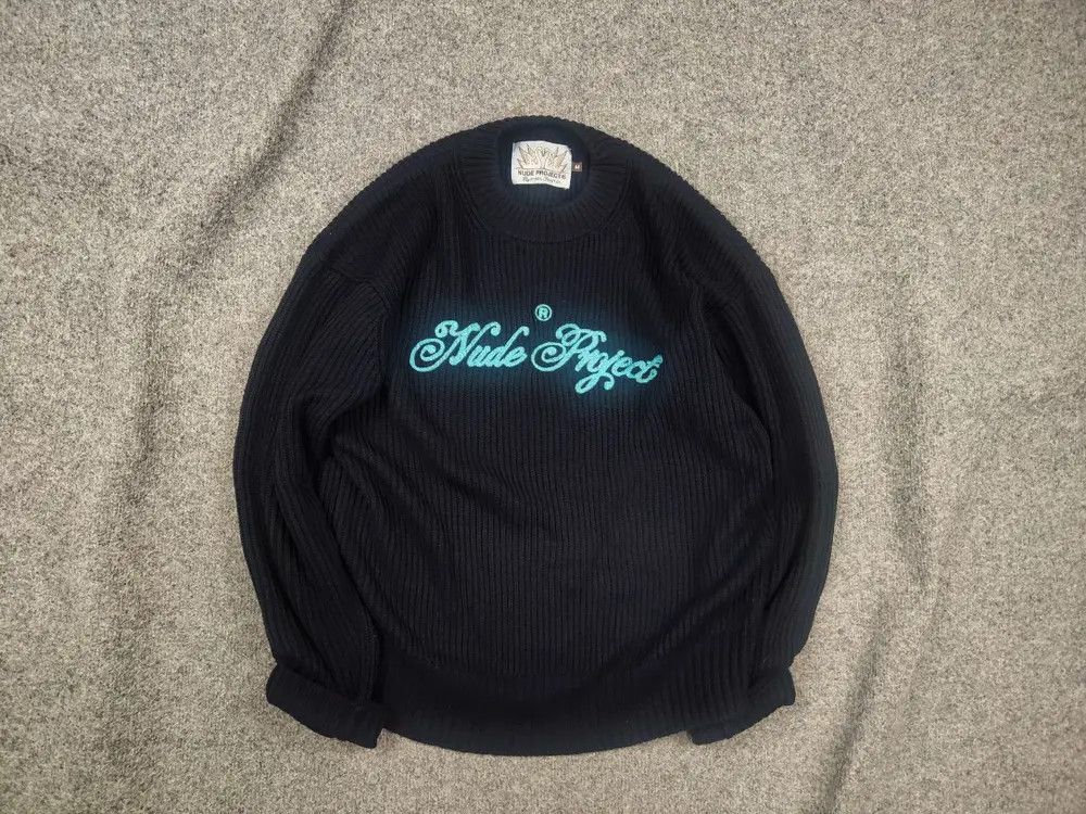 Nude Nude Project by Artists Design ribbed Script Knit Sweater Size US M / EU 48-50 / 2 - 1 Thumbnail