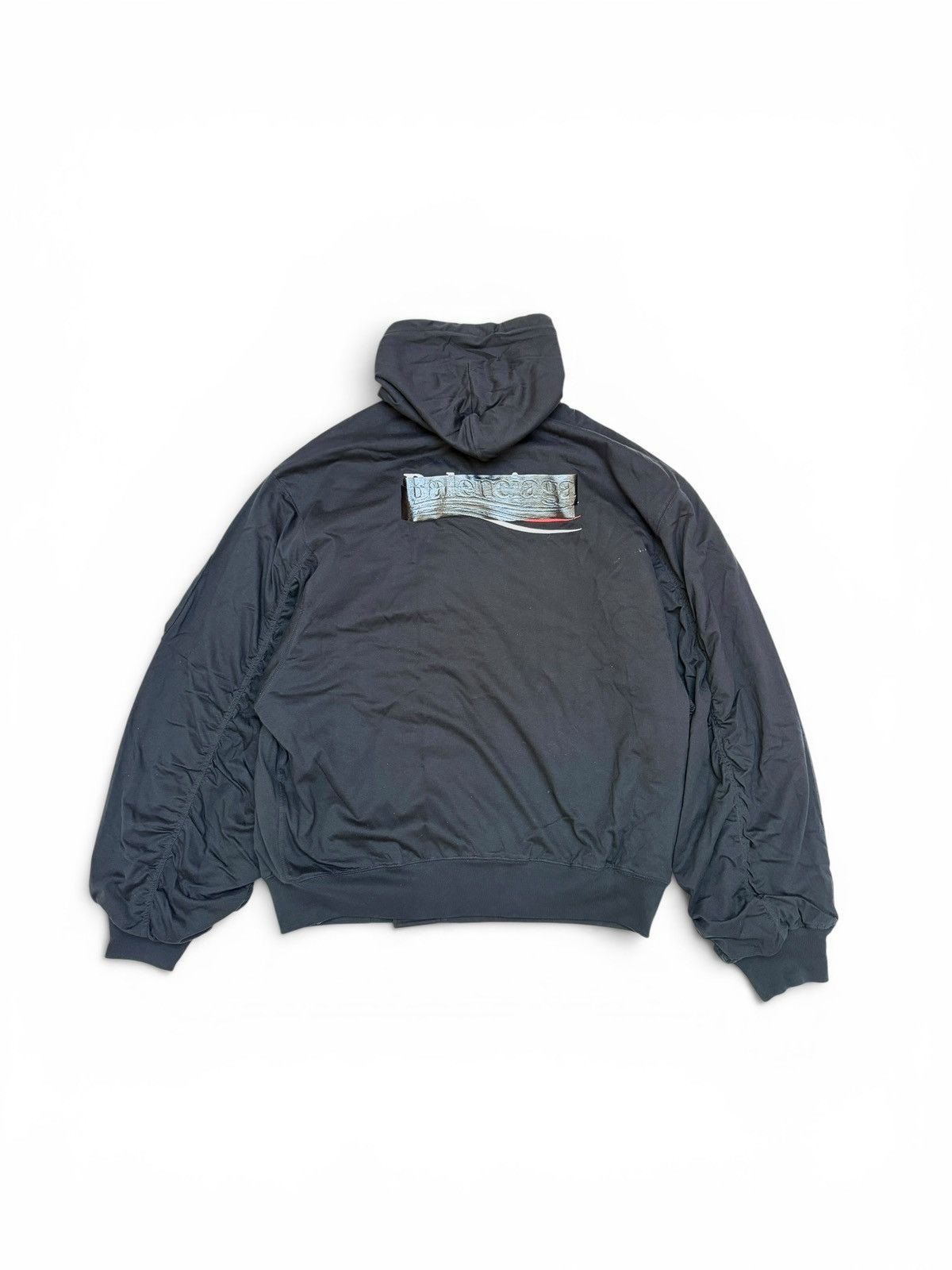 Balenciaga Balenciaga Jersey Padded Gaffer Zip Up Hooded Bombers Size US XS / EU 42 / 0 - 2 Thumbnail
