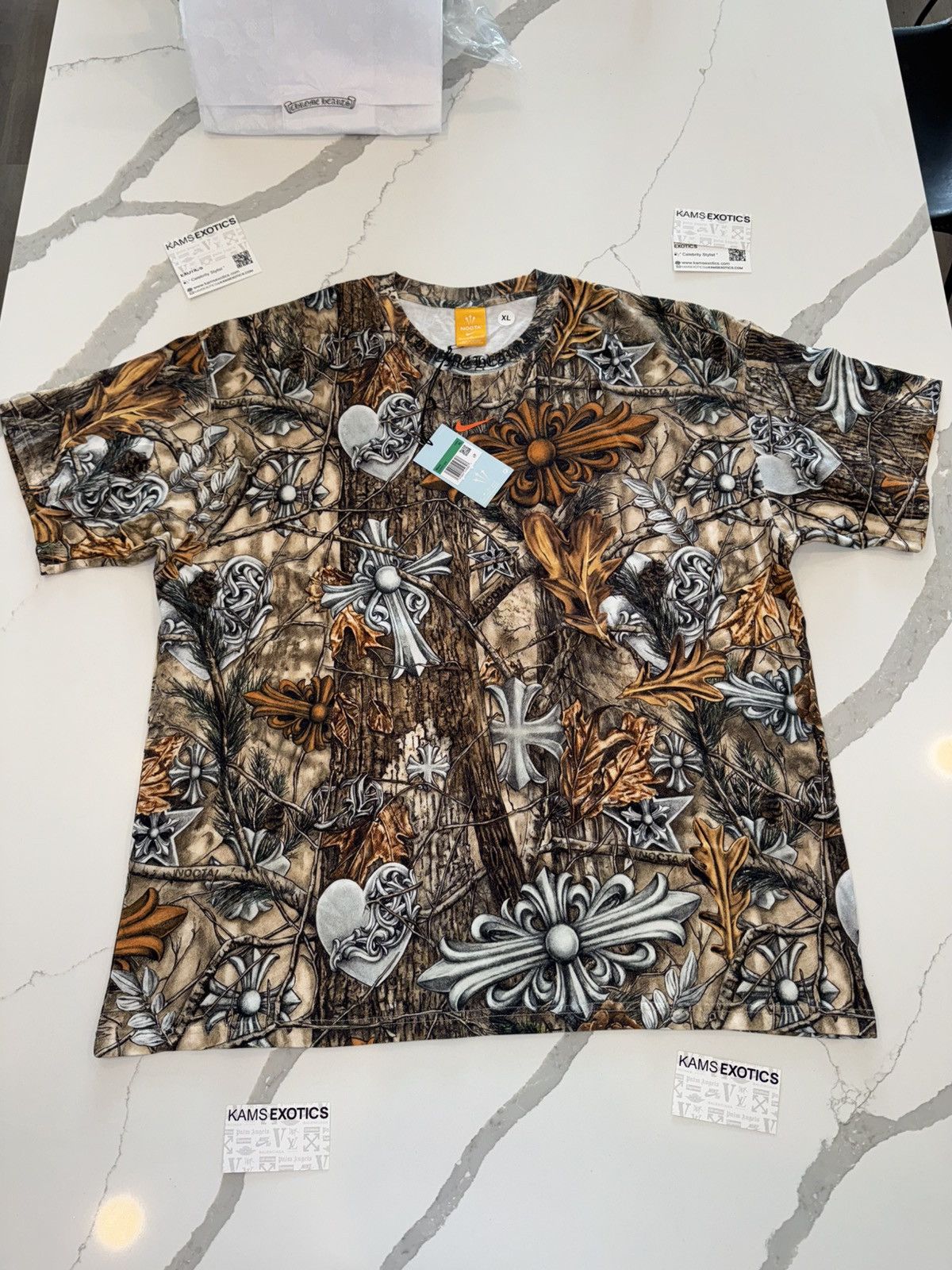 Chrome Hearts × Drake CHROME HEARTS × NOCTA X DRAKE CAMO HORSESHOE TEE Size US XL / EU 56 / 4 - 2 Thumbnail