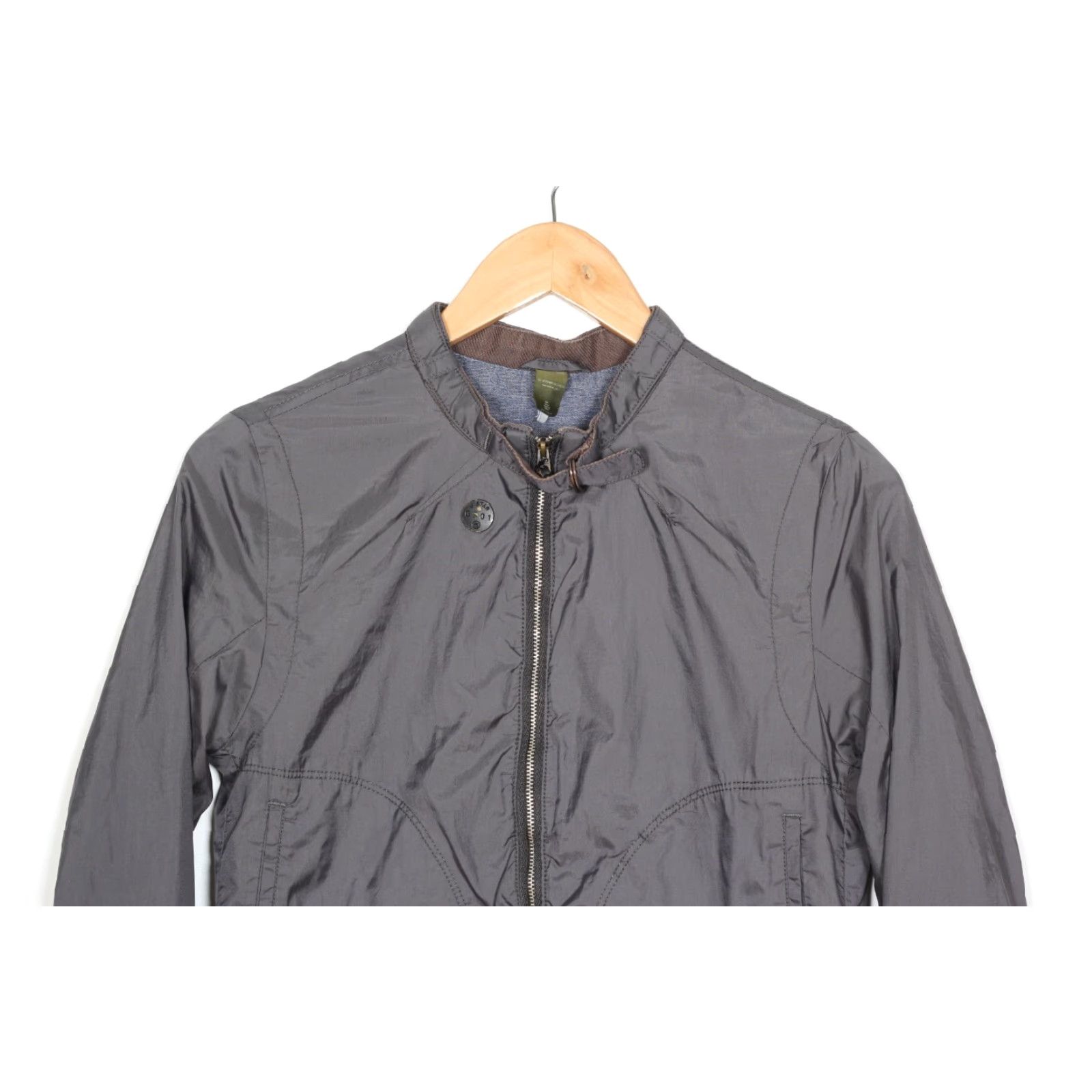 G-Star G-Star CHOPPER OVERSHIRT Short Jacket Women L Grey Logo Casual, Travel Jacket Mens? Size L / US 10 / IT 46 - 2 Thumbnail