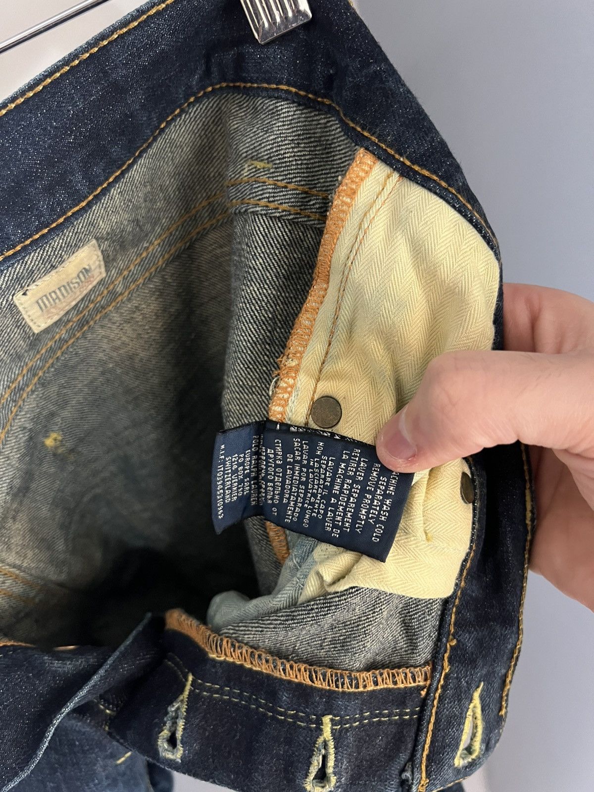 Polo Ralph Lauren VINTAGE POLO RALPH LAUREN DENIM SELVEDGE JAPAN JEANS RETRO CASUAL DESIGNER Y2K 90s Size US 31 - 16 Thumbnail