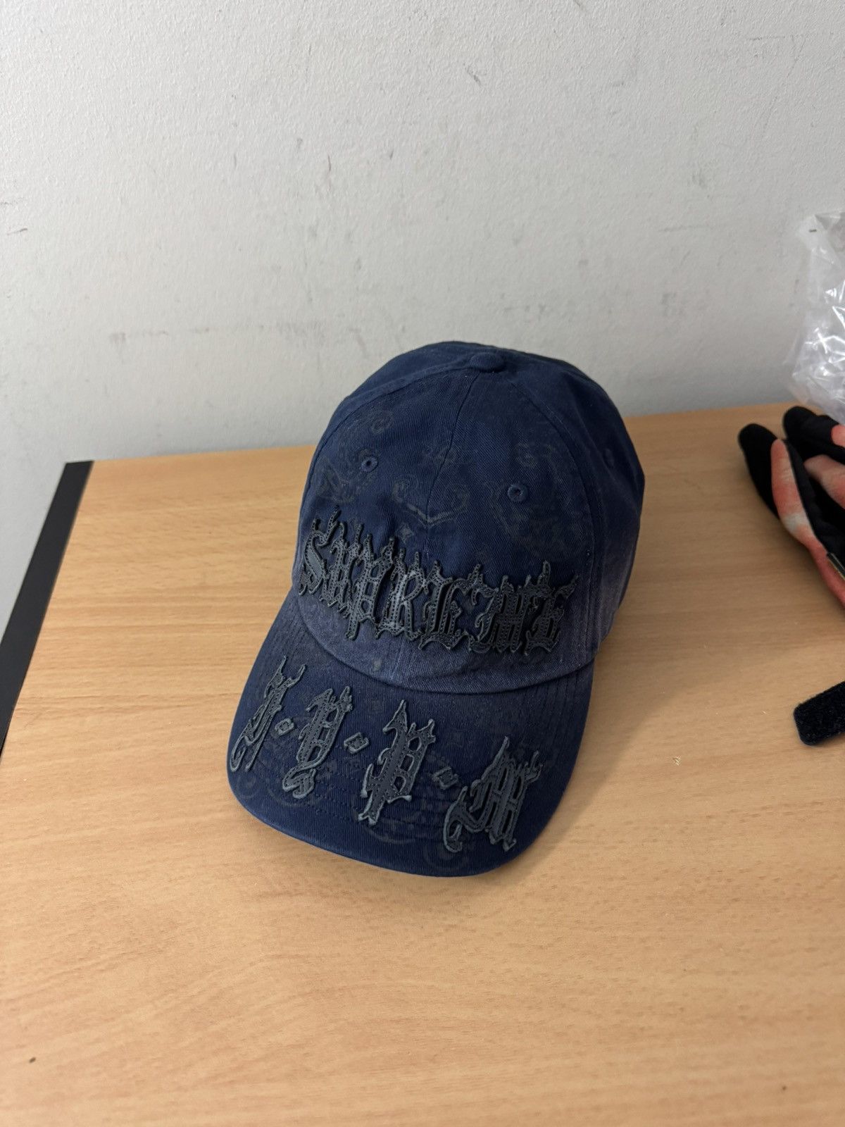 Supreme Supreme Leather Applique 6 panel hat | Grailed