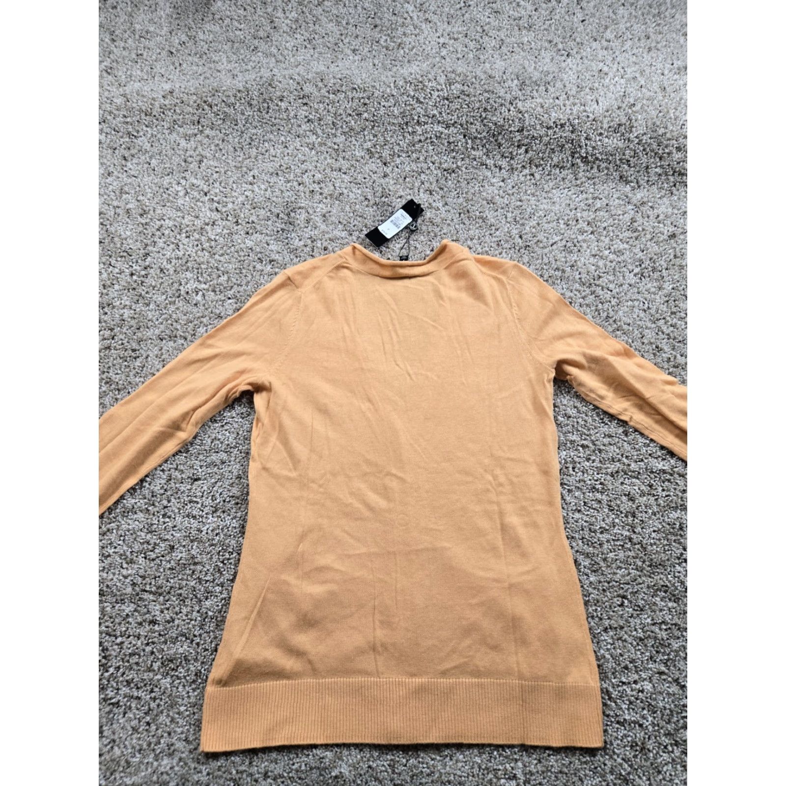 Talbots VINTAGE Talbots Sweater Womens Petite P Orange Cardigan Button Up Pockets NWT Size XXS / US 00 / IT 34 - 7 Thumbnail