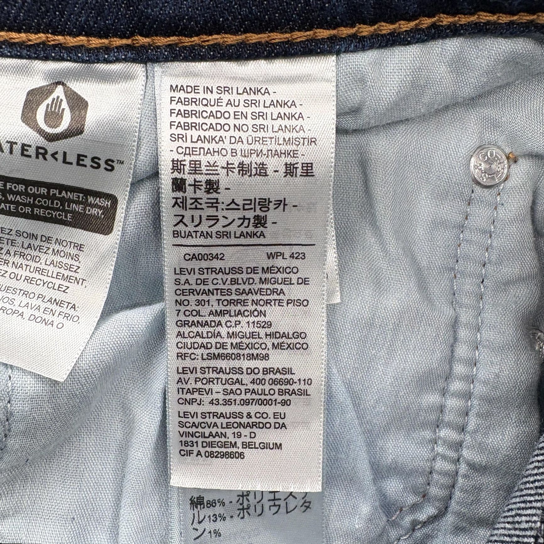 Levi's Levis Blue Jeans Womens High Rise Distressed Ribcage Straight 26 Denim Pants 5-Pocket Size 26" / US 2 / IT 38 - 5 Thumbnail