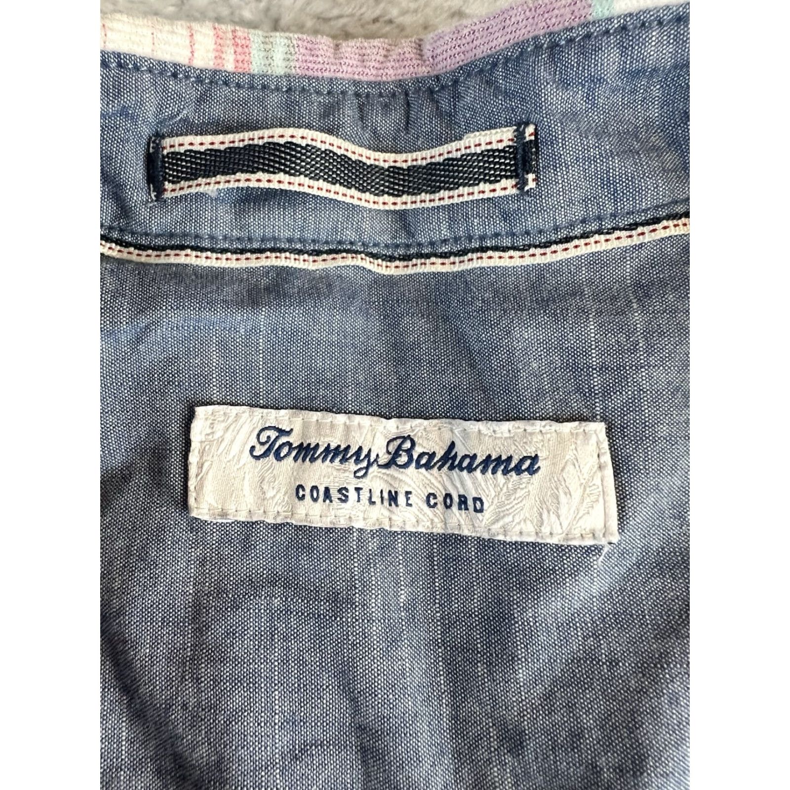 Tommy Bahama VINTAGE Tommy Bahama Shirt Mens Coastline Cord Grand Isle Plaid Sandstone M Boho Beach Coastal 90s Mens Size US M / EU 48-50 / 2 - 6 Thumbnail