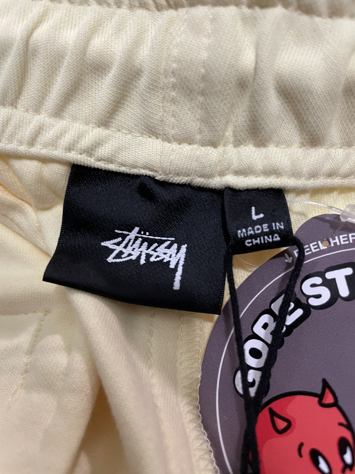 Stussy Stussy light yellow track plants pleated polyester Size US 34 / EU 50 - 8 Thumbnail