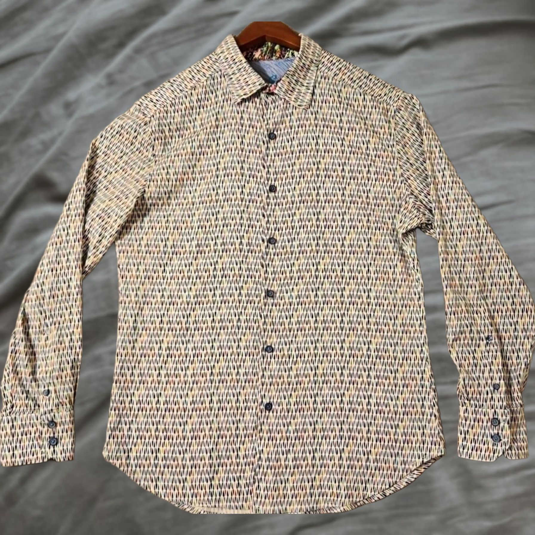 Robert Graham Robert Graham Mens M Modern Americana Classic Fit Multi Design Flip Cuff Size US M / EU 48-50 / 2 - 1 Thumbnail