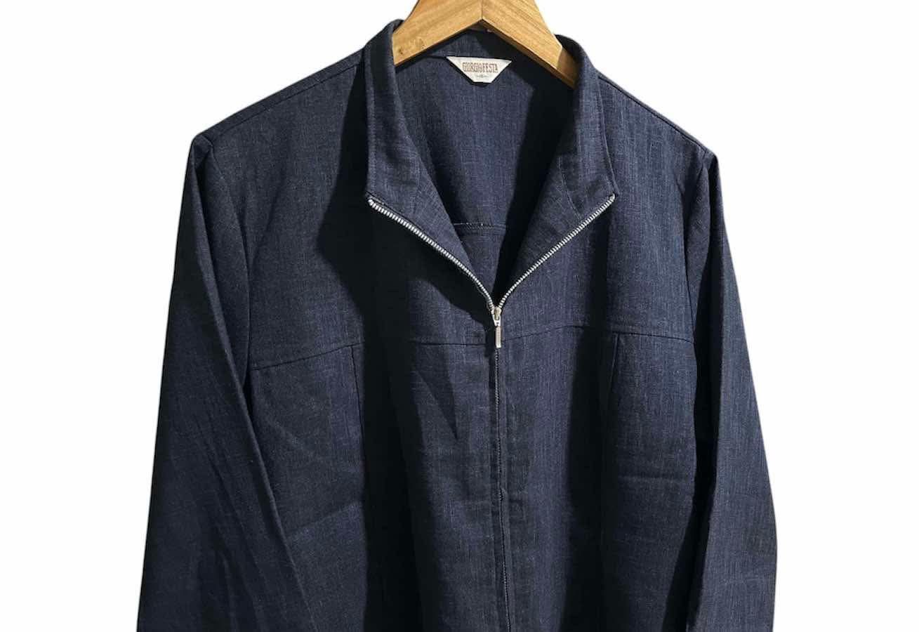 Japanese Brand 🔥Vintage Giorgio Festa Zip Shirt 3/4 Sleeve Japanese Style Size US L / EU 52-54 / 3 - 2 Thumbnail