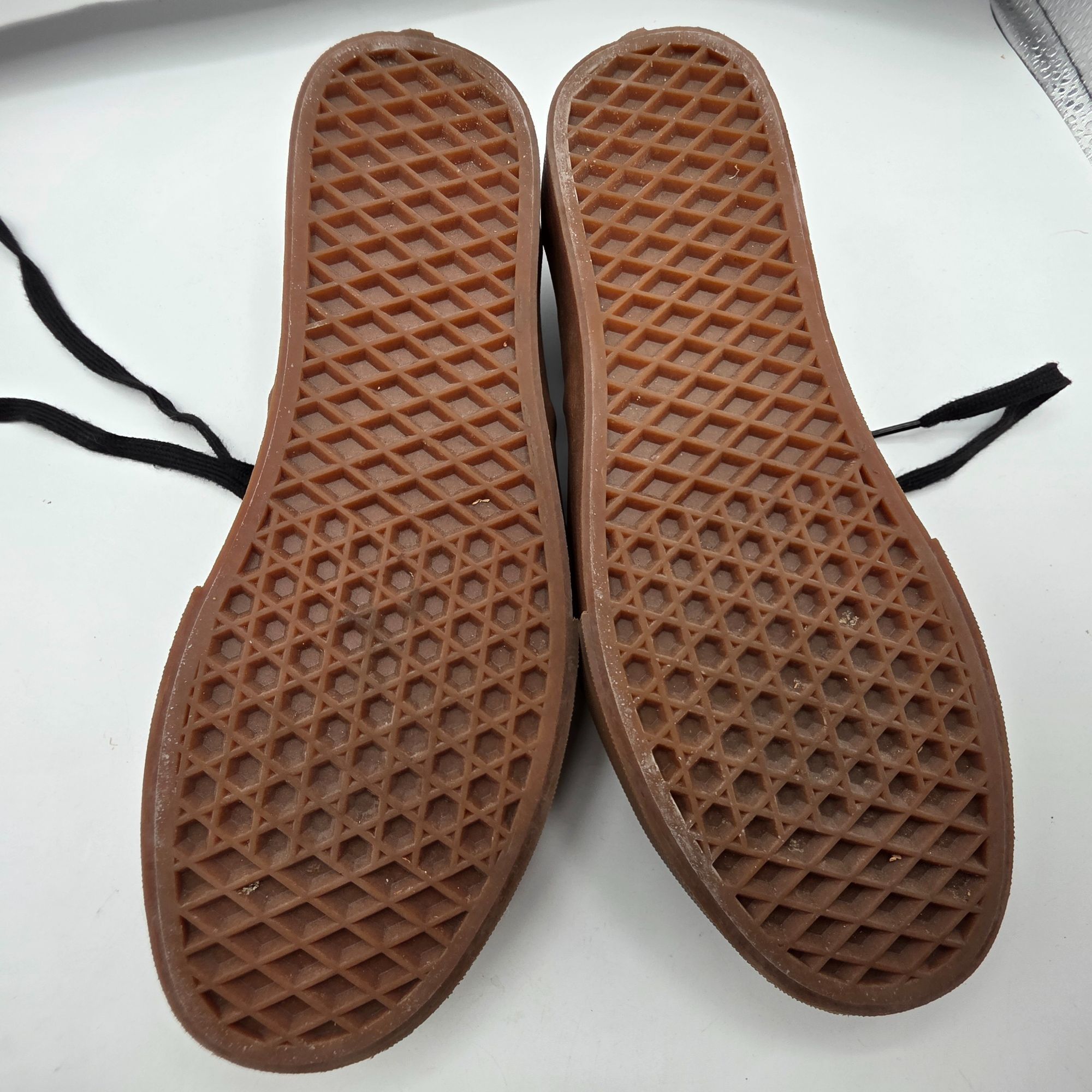 Vans Vans Authentic Black Gum Sole Womens Size 9.5 Black Gold Sho Size US 9.5 / IT 39.5 - 8 Thumbnail